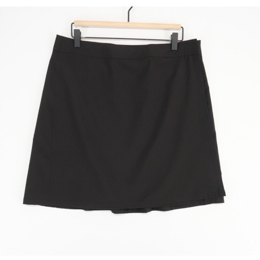 RipSkirt Black Wrap Skort Women's Large Stretch Travel Beach Cover‎ Up